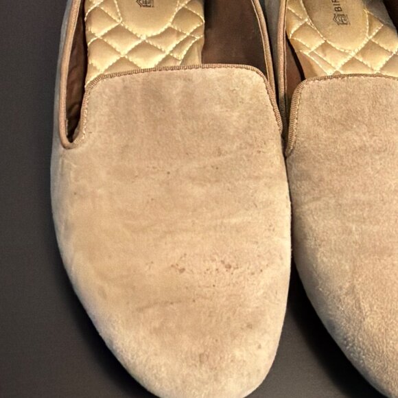 Birdies The Starling Beige Suede Flats Size 8 - Picture 2 of 6